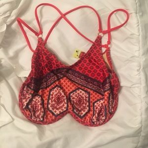 Mink Pink red bikini top size M